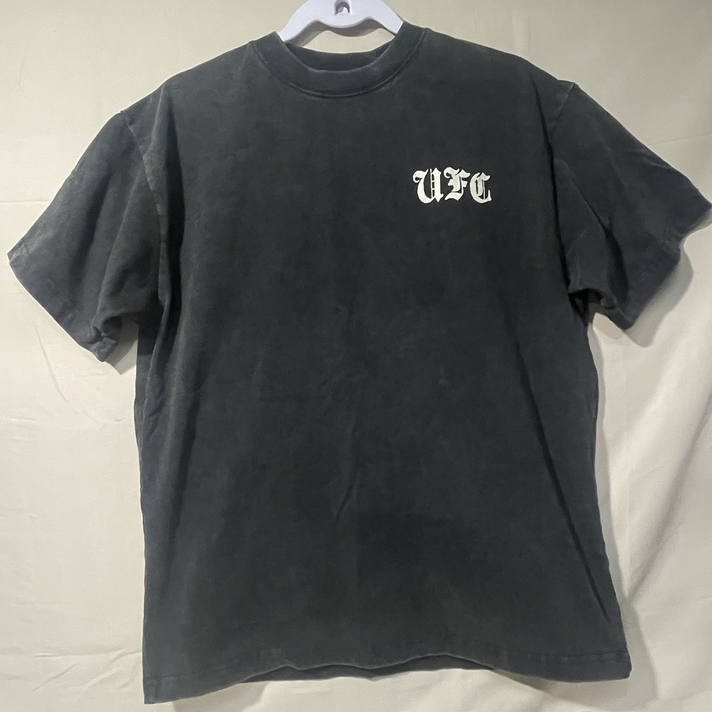 UFC Passion and Determination Faded Black T-Shirt Men's Size Small Combat Wear